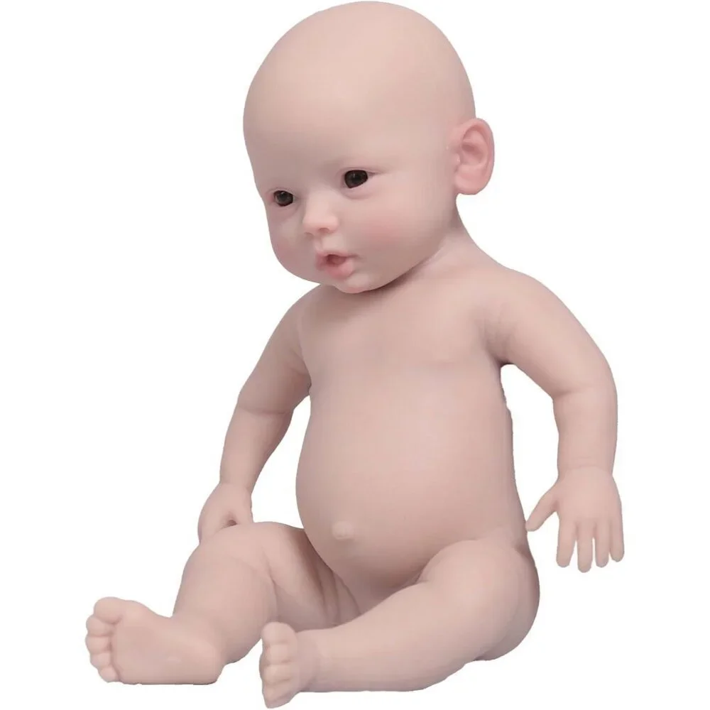 Baby Doll Soft Vinyl Newborn Doll in Flesh Tone - Unbranded
